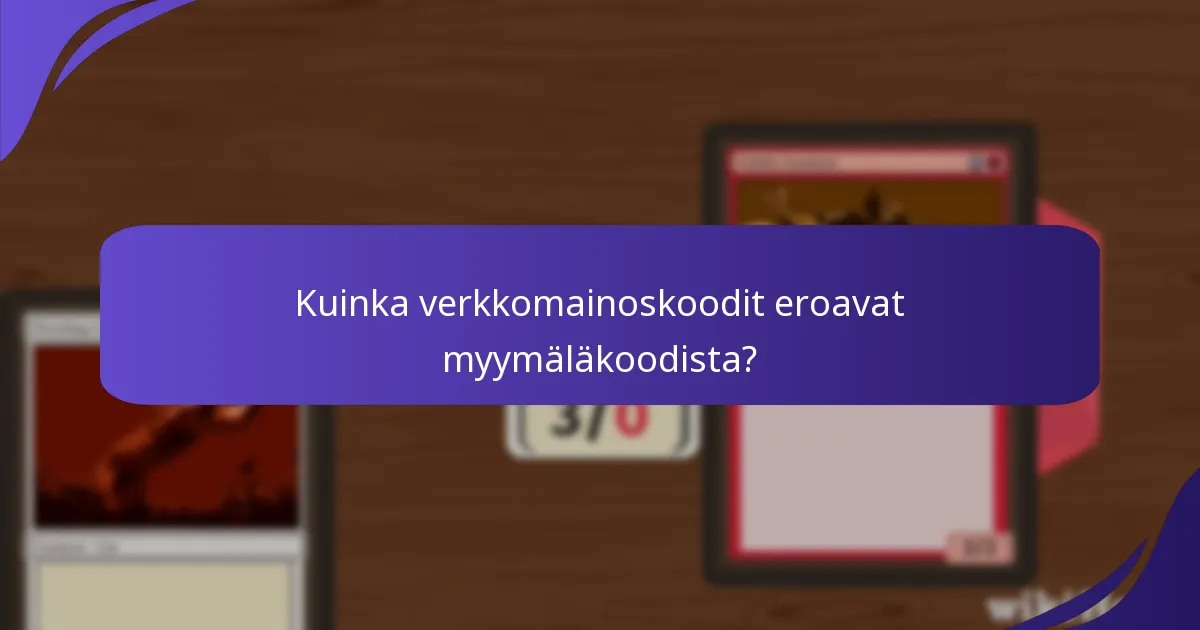 Kuinka verkkomainoskoodit eroavat myymäläkoodista?