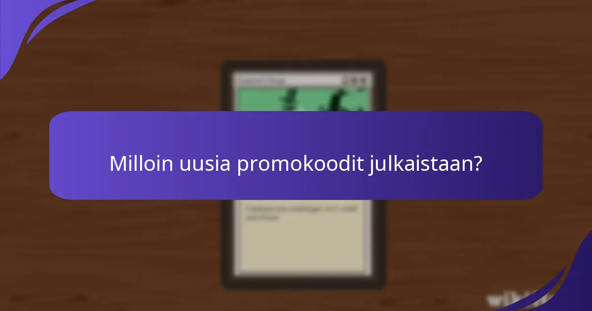 Mitkä ovat promokoodien käyttörajoitukset?