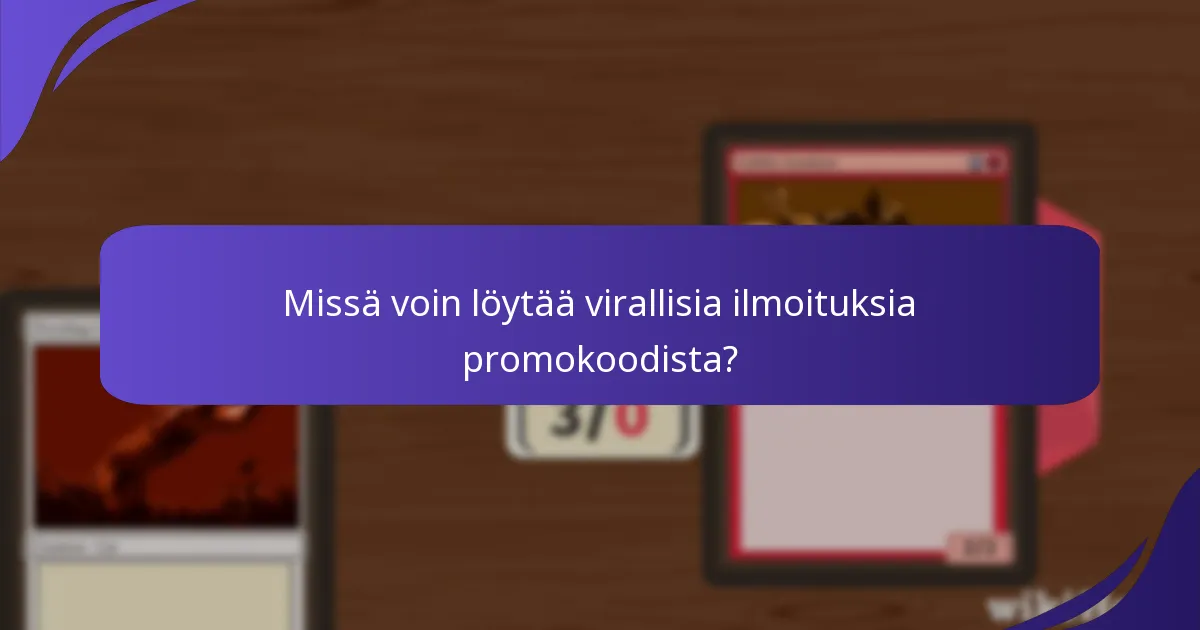 Mitkä lähteet ovat luotettavia promokooditietojen suhteen?