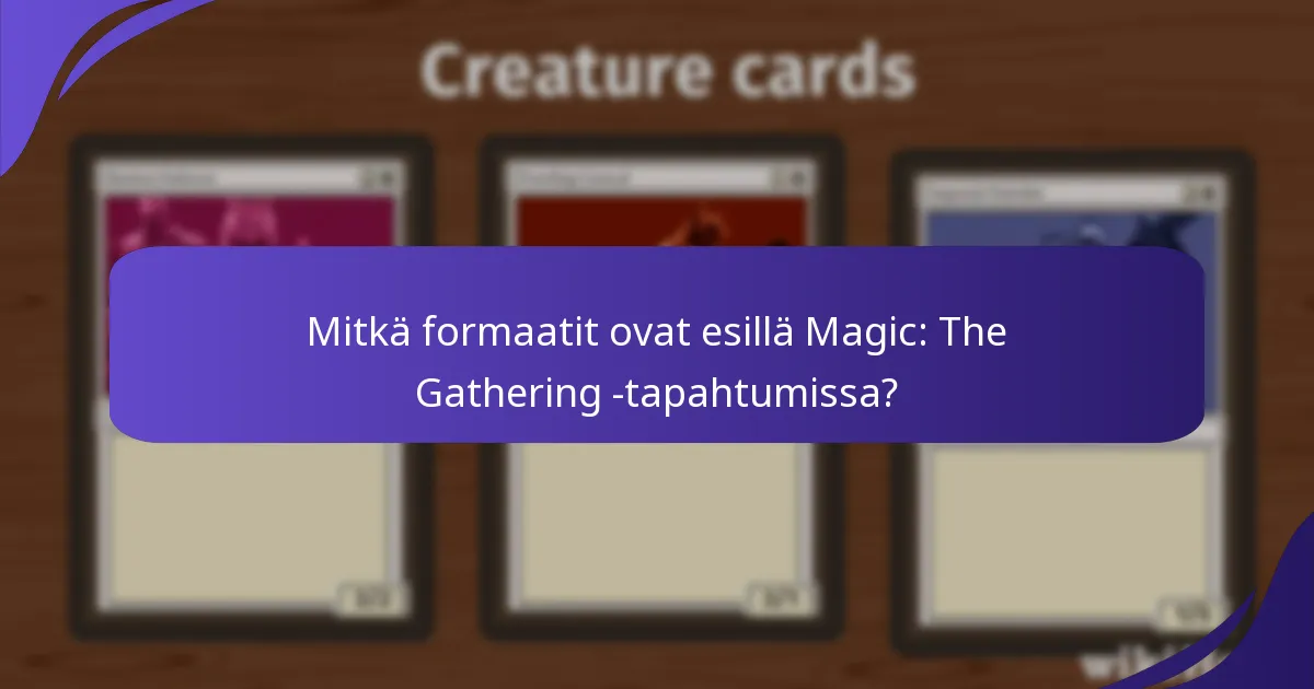 Missä pelaajat voivat löytää paikallisia Magic: The Gathering -tapahtumia?