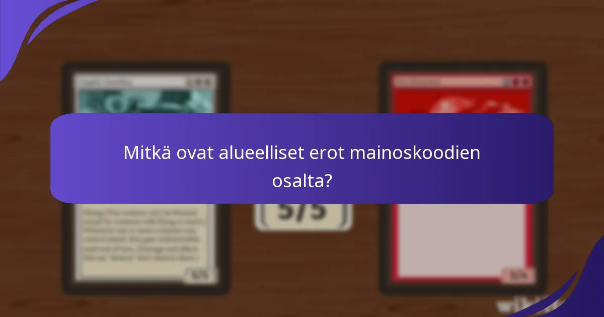 Millaisia historiallisia tietoja on olemassa Magic: The Gathering -mainoskoodista?